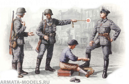 Набор фигурок 35561 Фигуры Германский патруль (1939-1942 г.) ICM