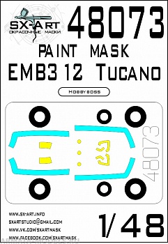 48073SX Окрасочная маска EMB312 Tucano (Hobbyboss)
