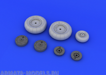 632040ED  Bf 109G-10 wheels for Revell kit 1/32