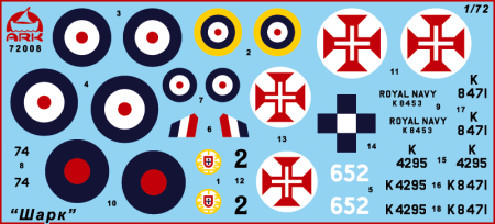 72008 Торпедоносец-разведчик Шарк ARK model